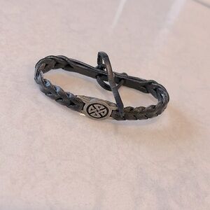 Celtic Knot Adjustable Leather Band Bracelet